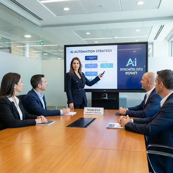אוטומציות עסקיות בינה מלאכותית - מצגת אסטרטגית